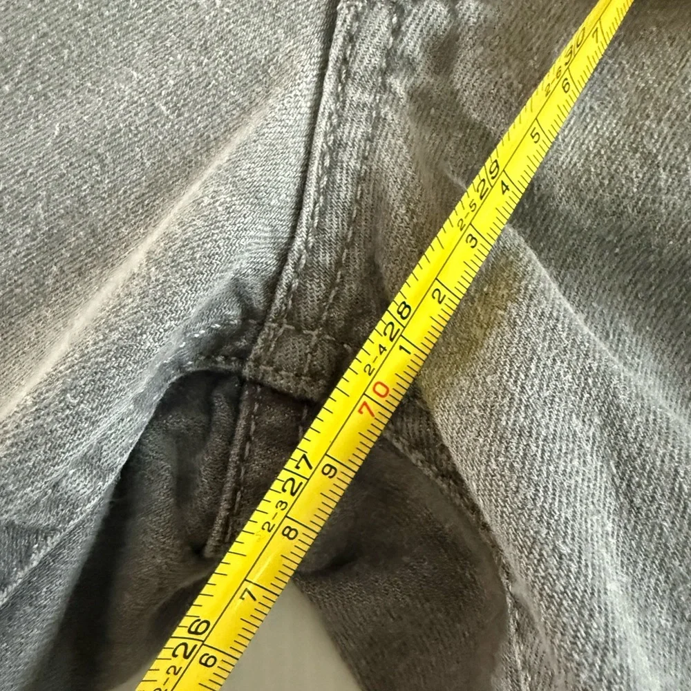 Levis 541 Jeans Mens 42x30 Gray Denim Athletic Slim Fit Tapered Stretch Workwear